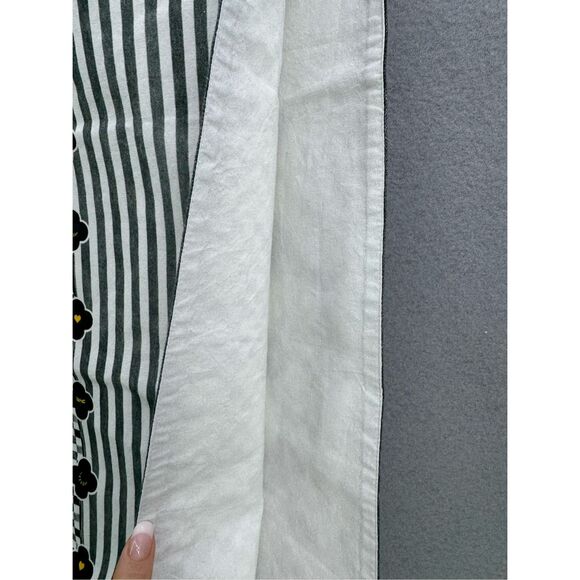 Striped Black and White Kitchen Towel - Picture 10 of 12